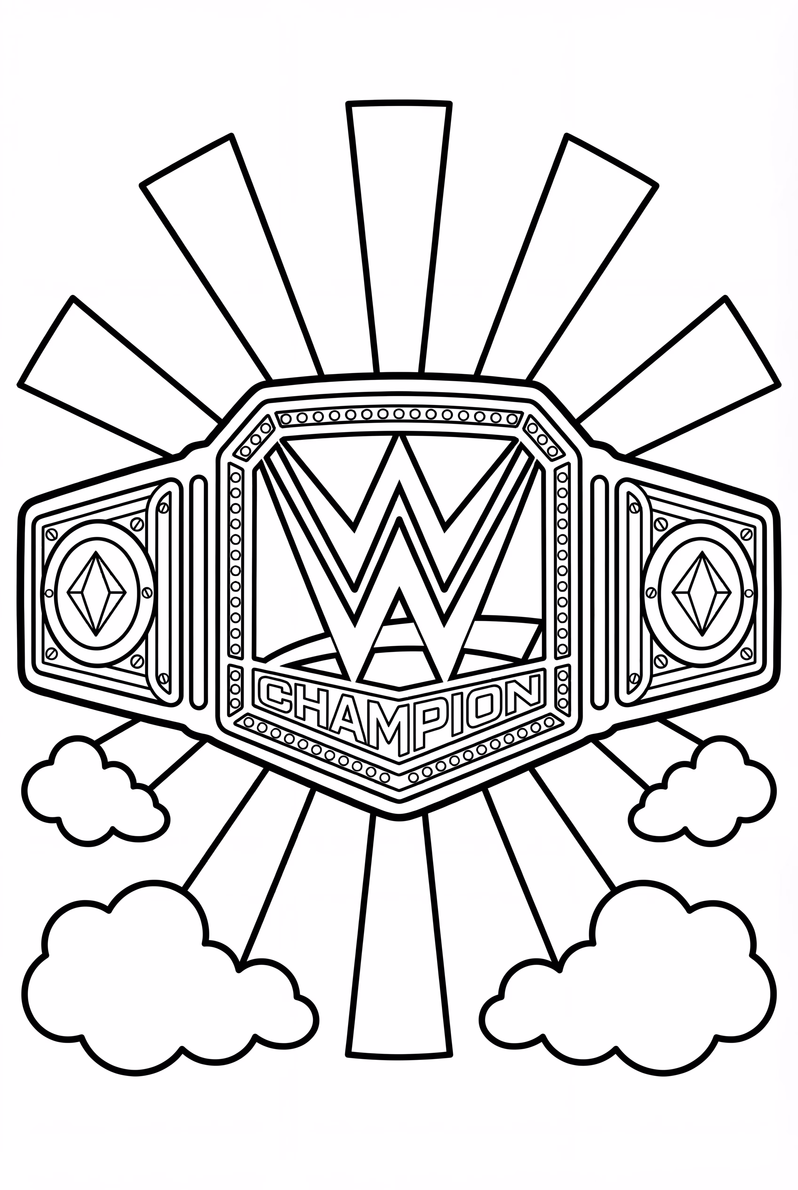 WWE Championship Belt With Gems