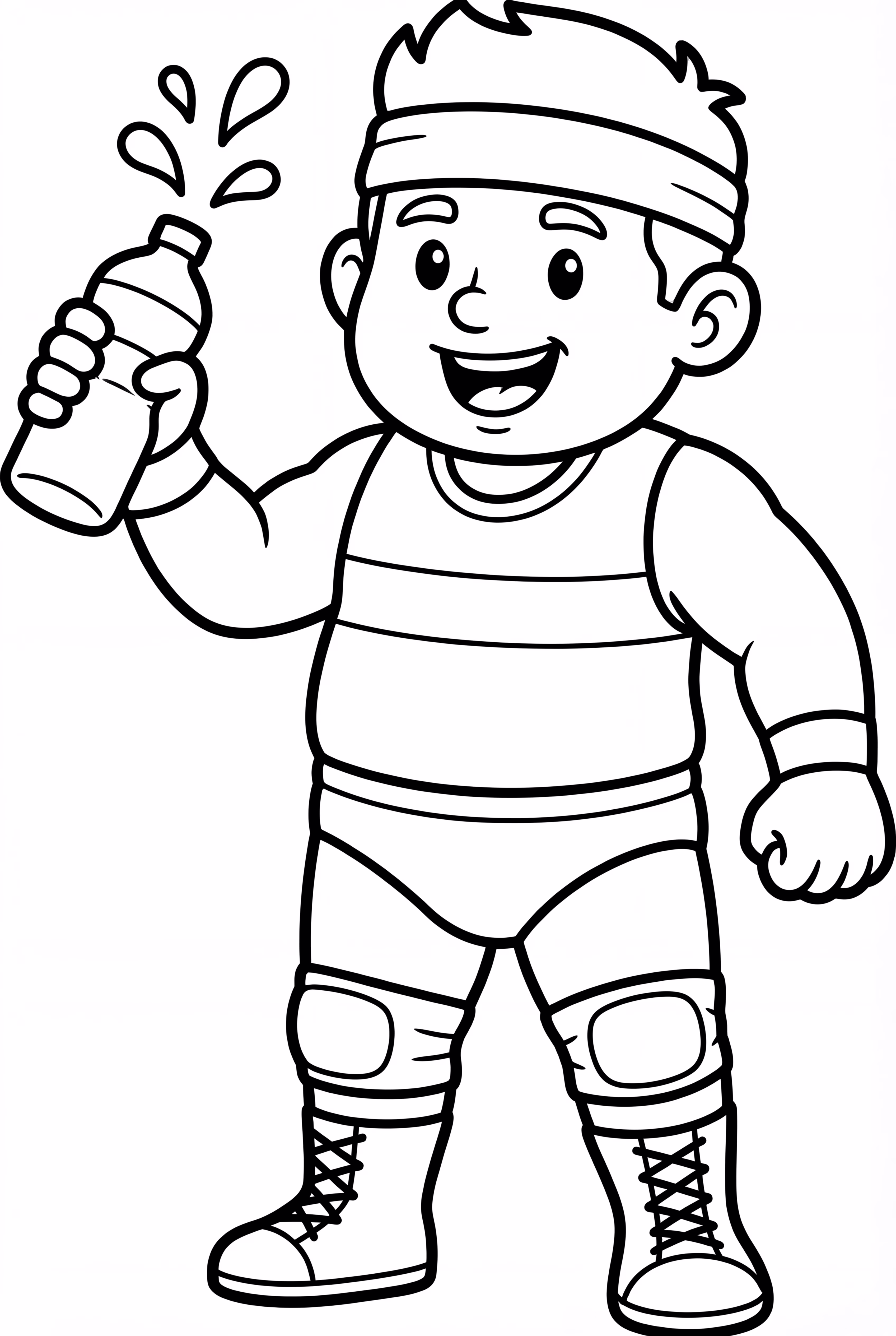 WWE Wrestler Drinking Water