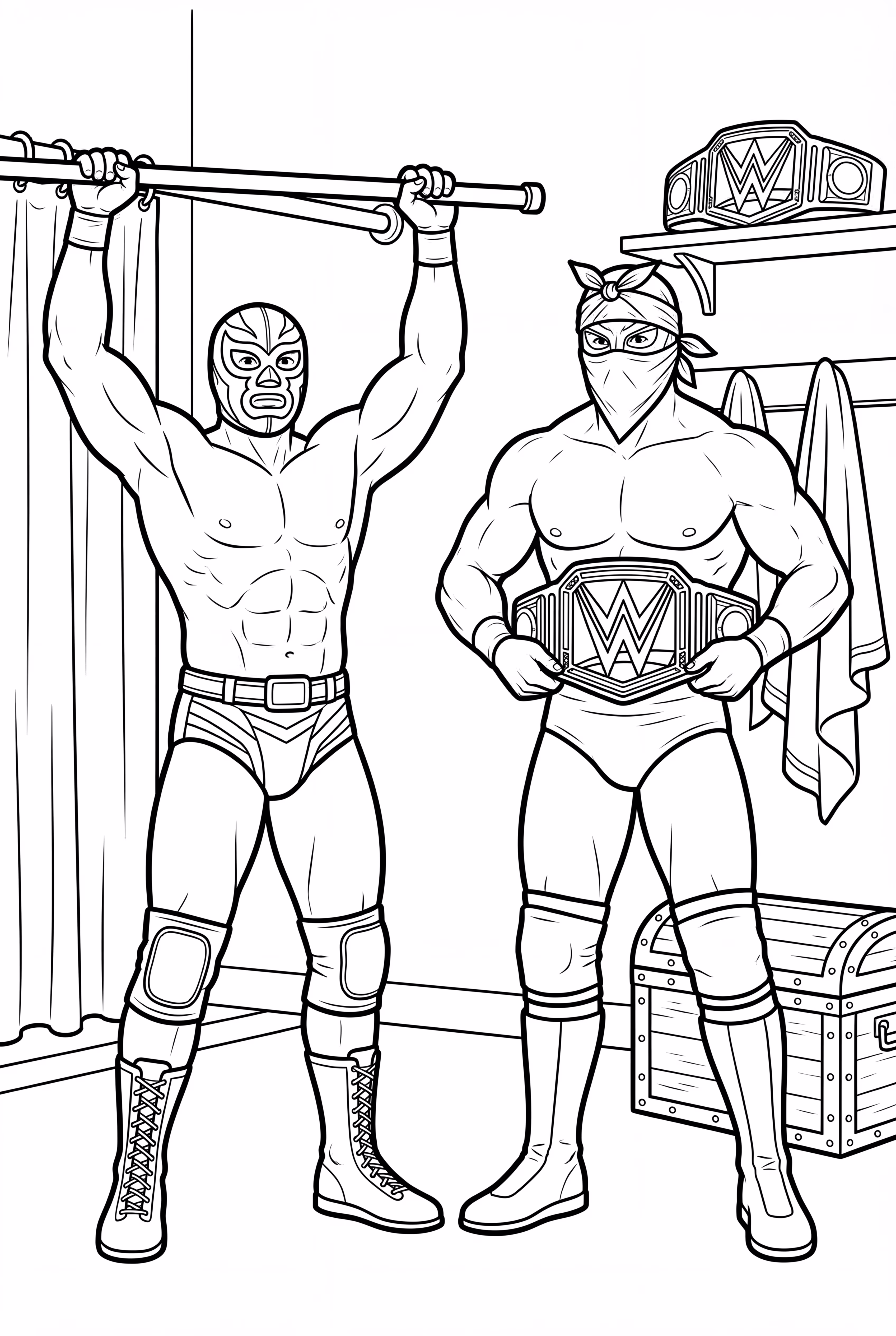 WWE Wrestlers In Backstage Area