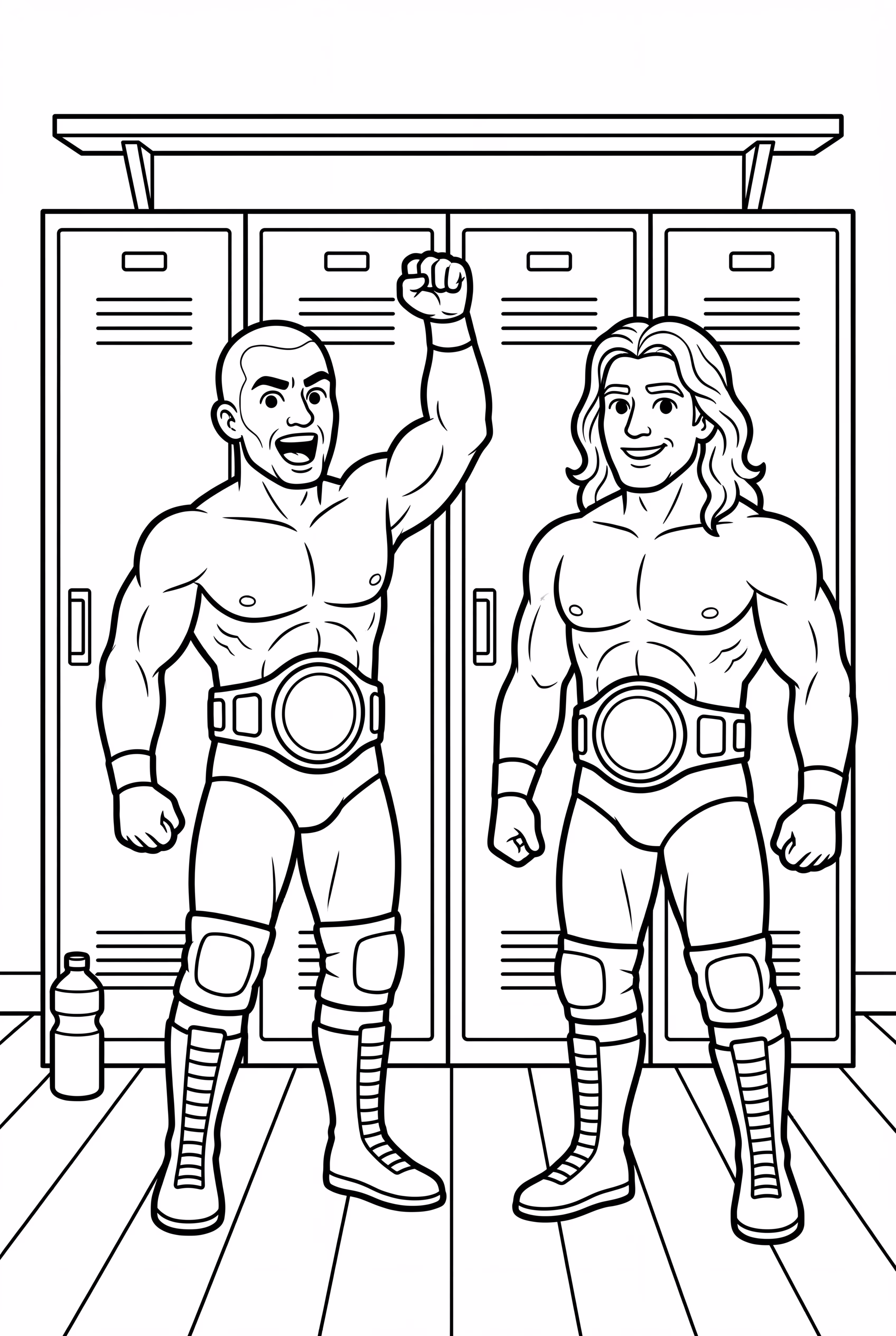 WWE Wrestlers In Locker Room