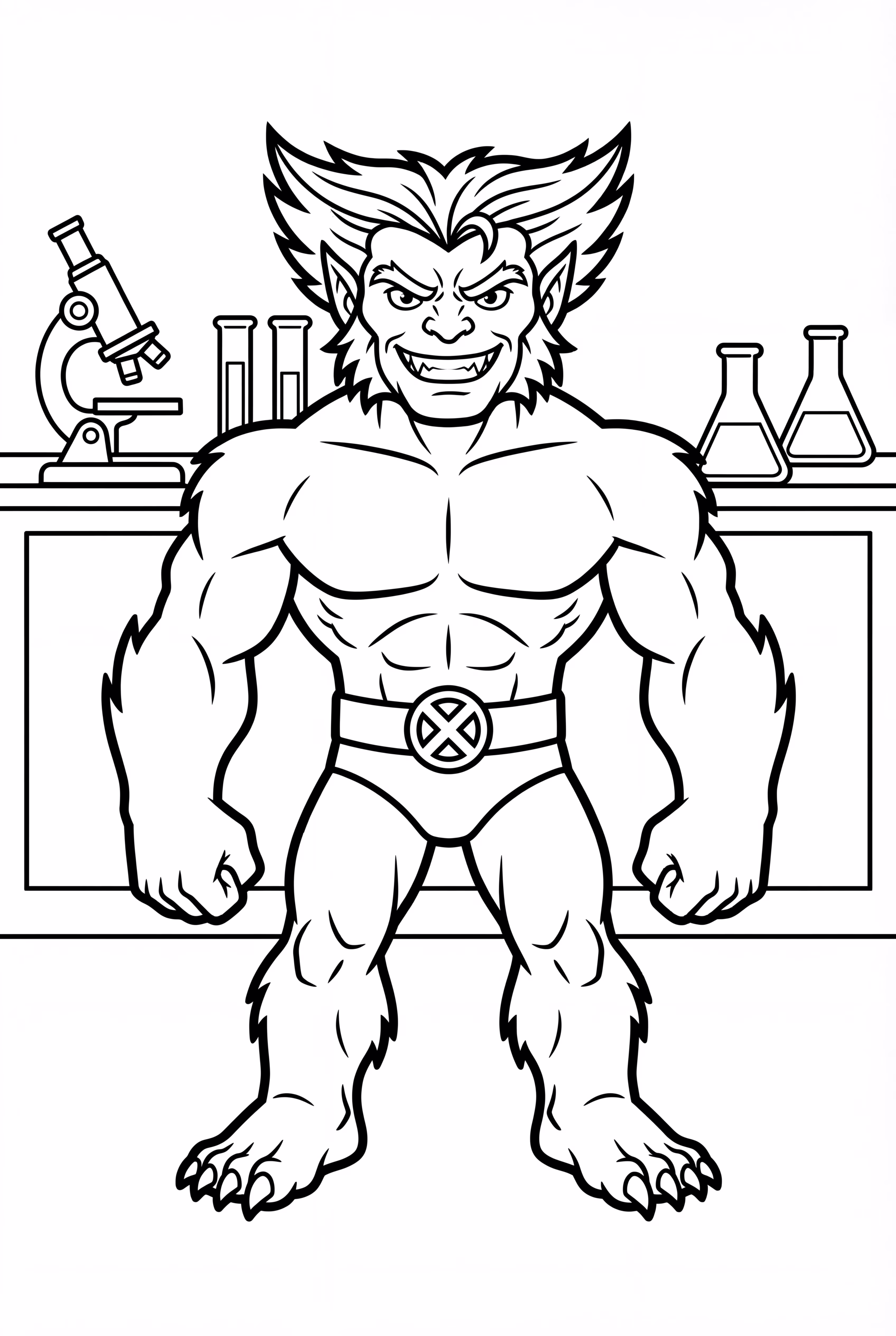 X-Men Beast In His Laboratory