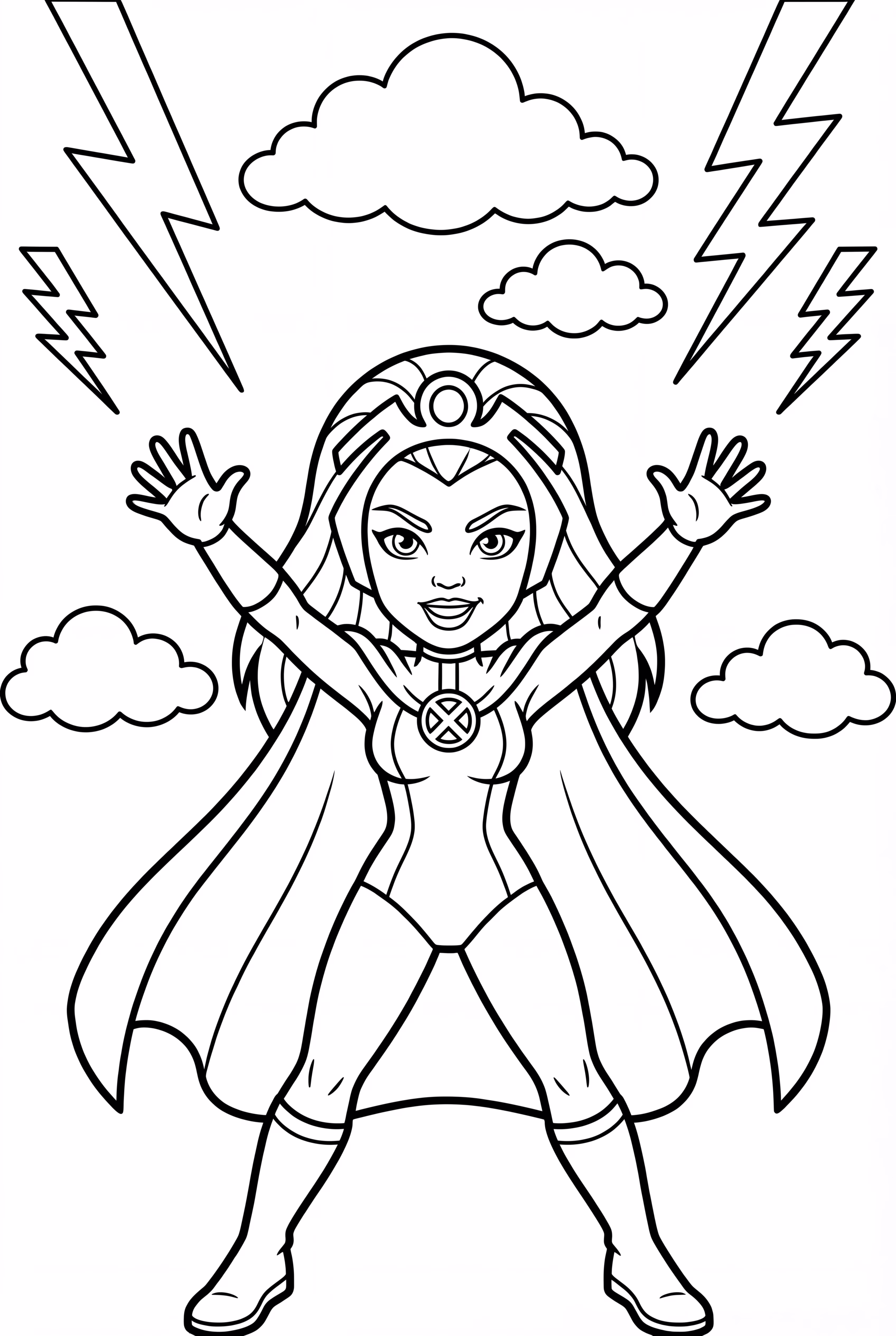 X-Men Storm Summoning Lightning