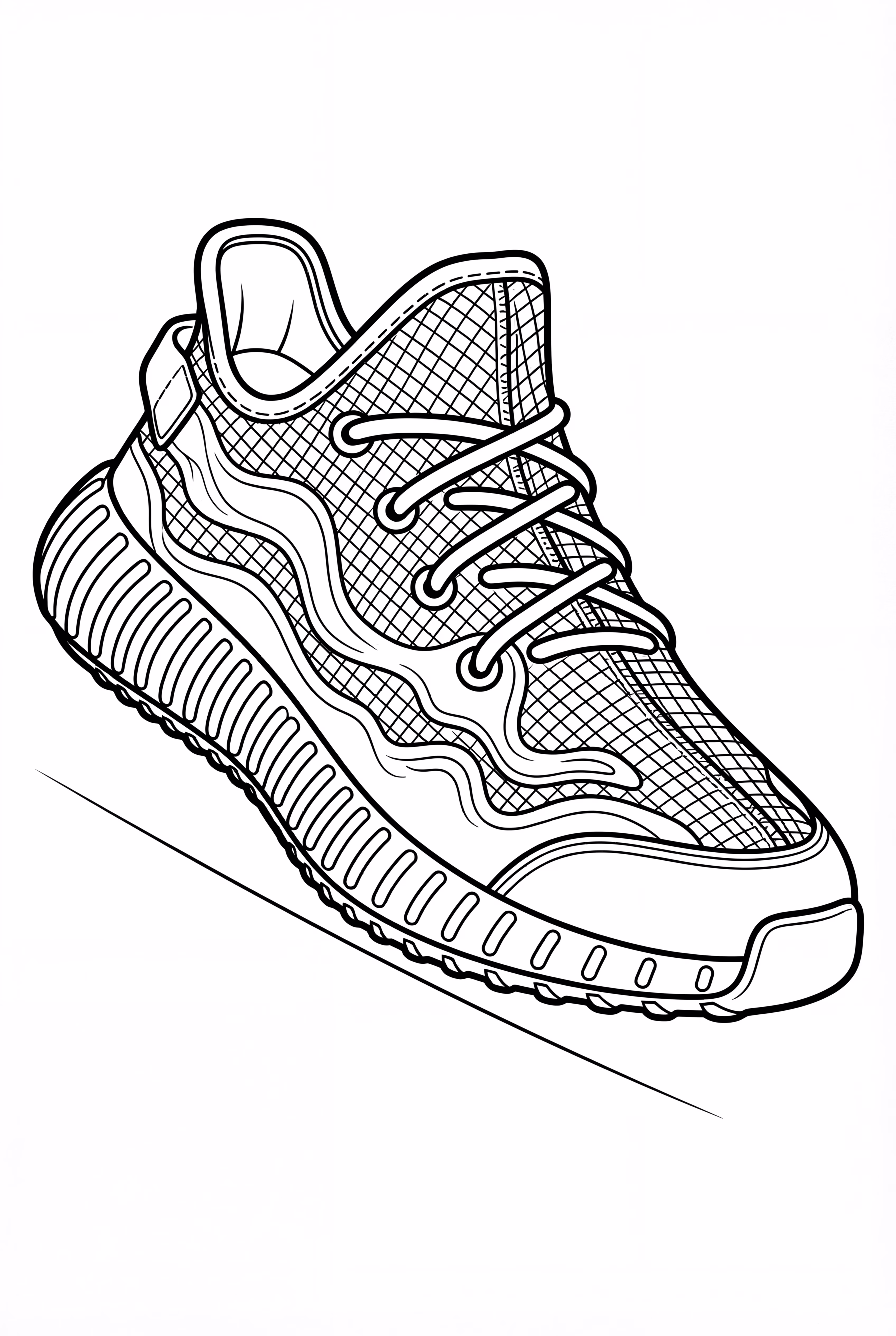 Chaussure Yeezy avec des motifs uniques