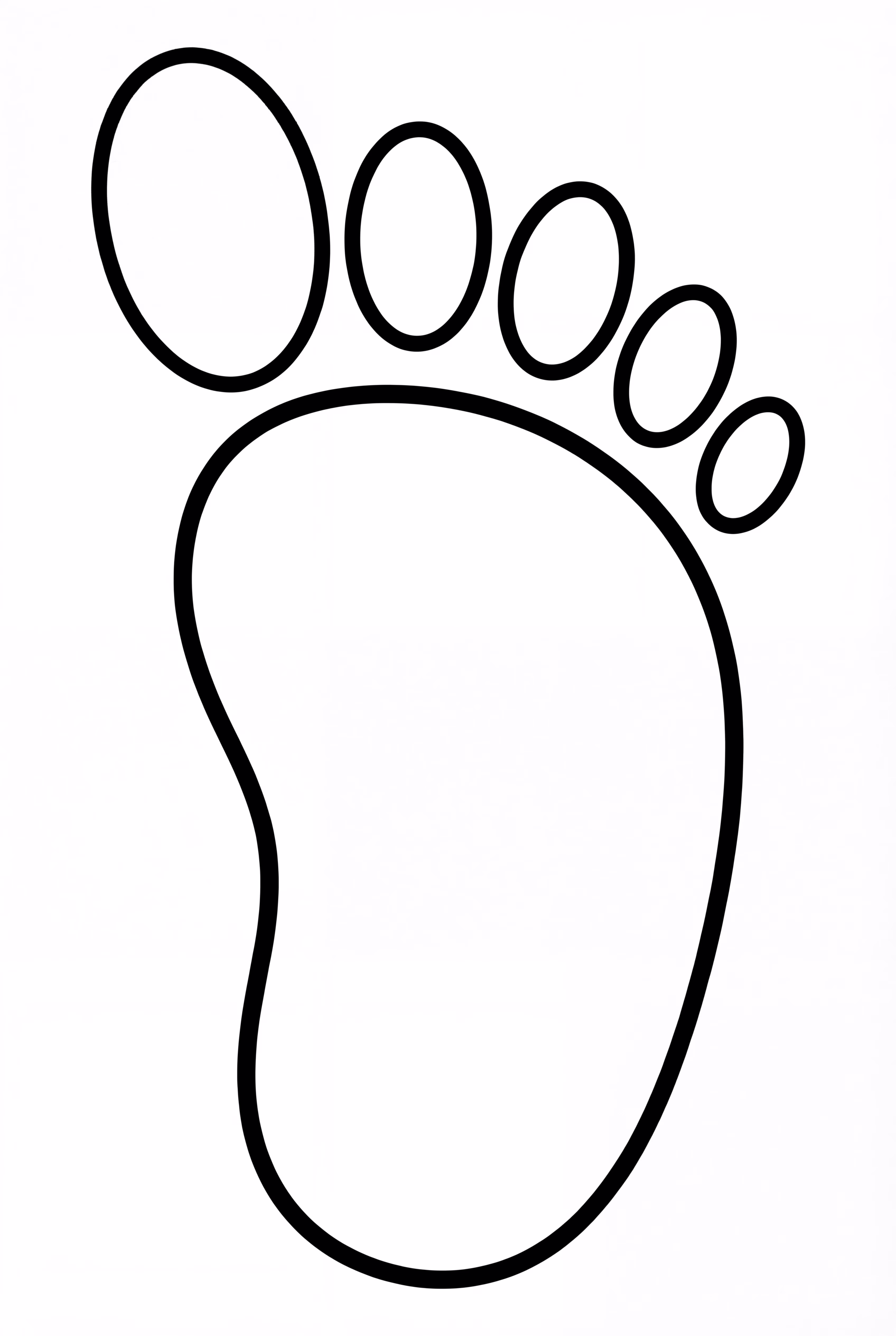 Yeti's Footprints In The Snow