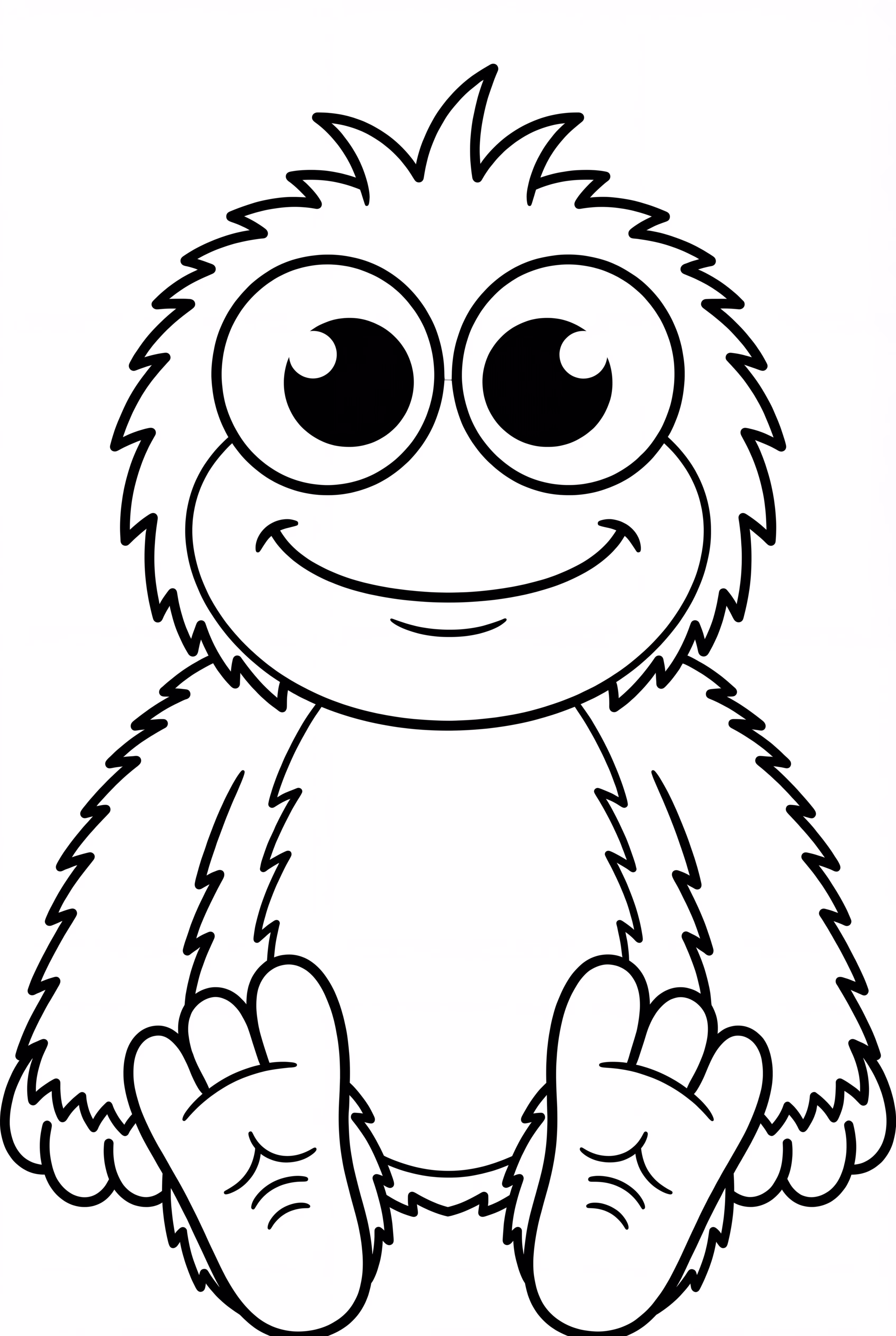 Yeti With Big Googly Eyes