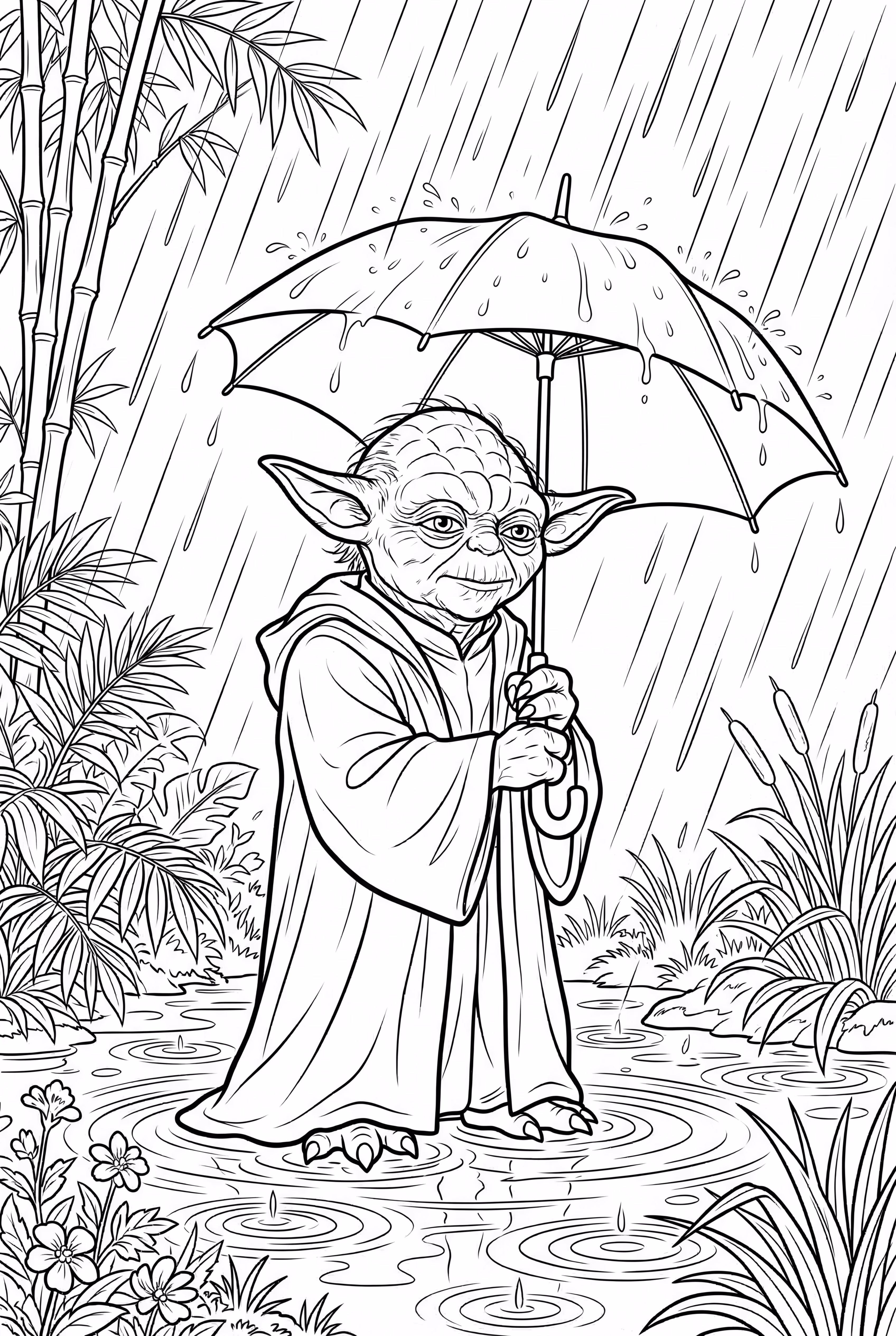 尤達雨天雨傘藝術