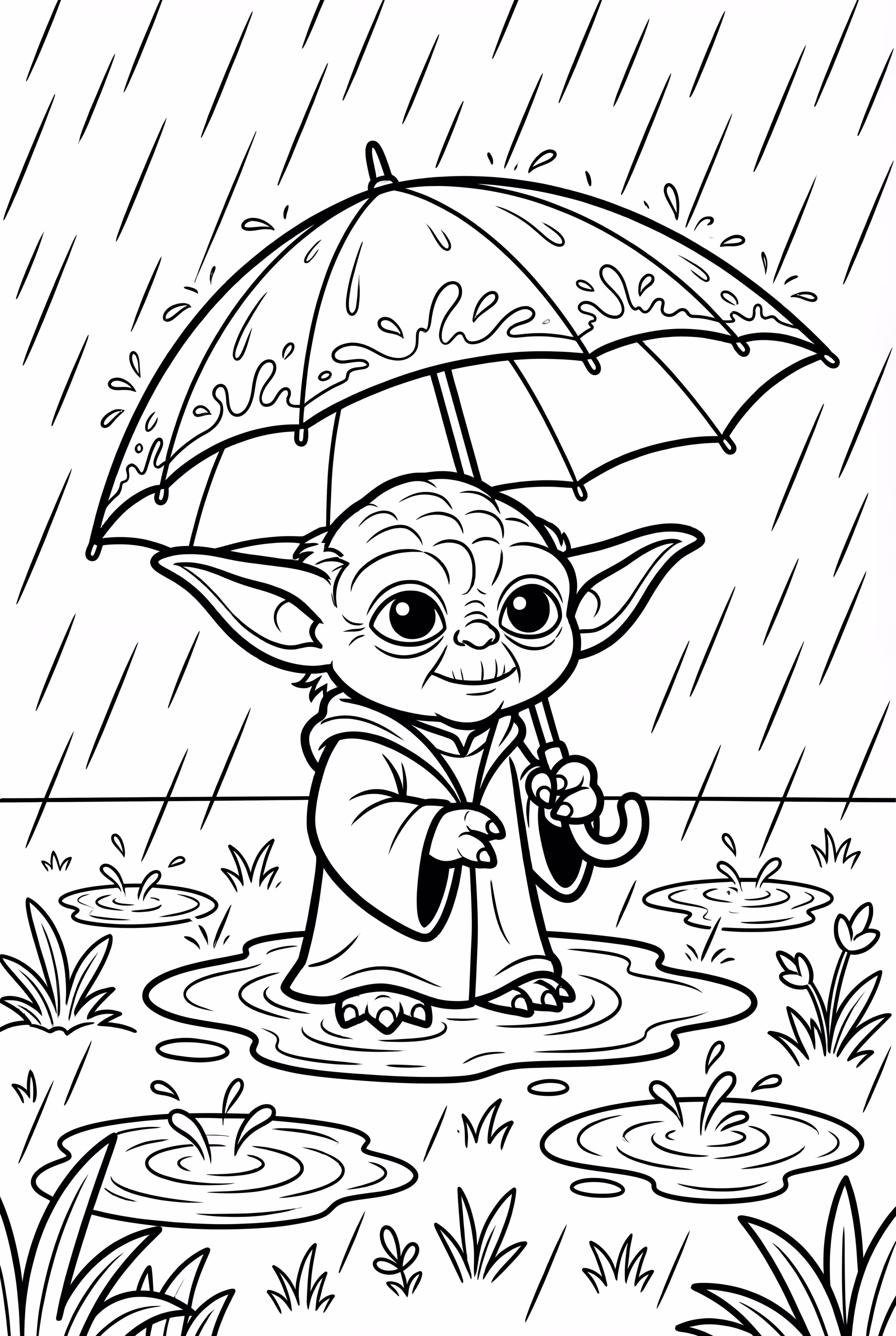 尤達雨天雨傘藝術