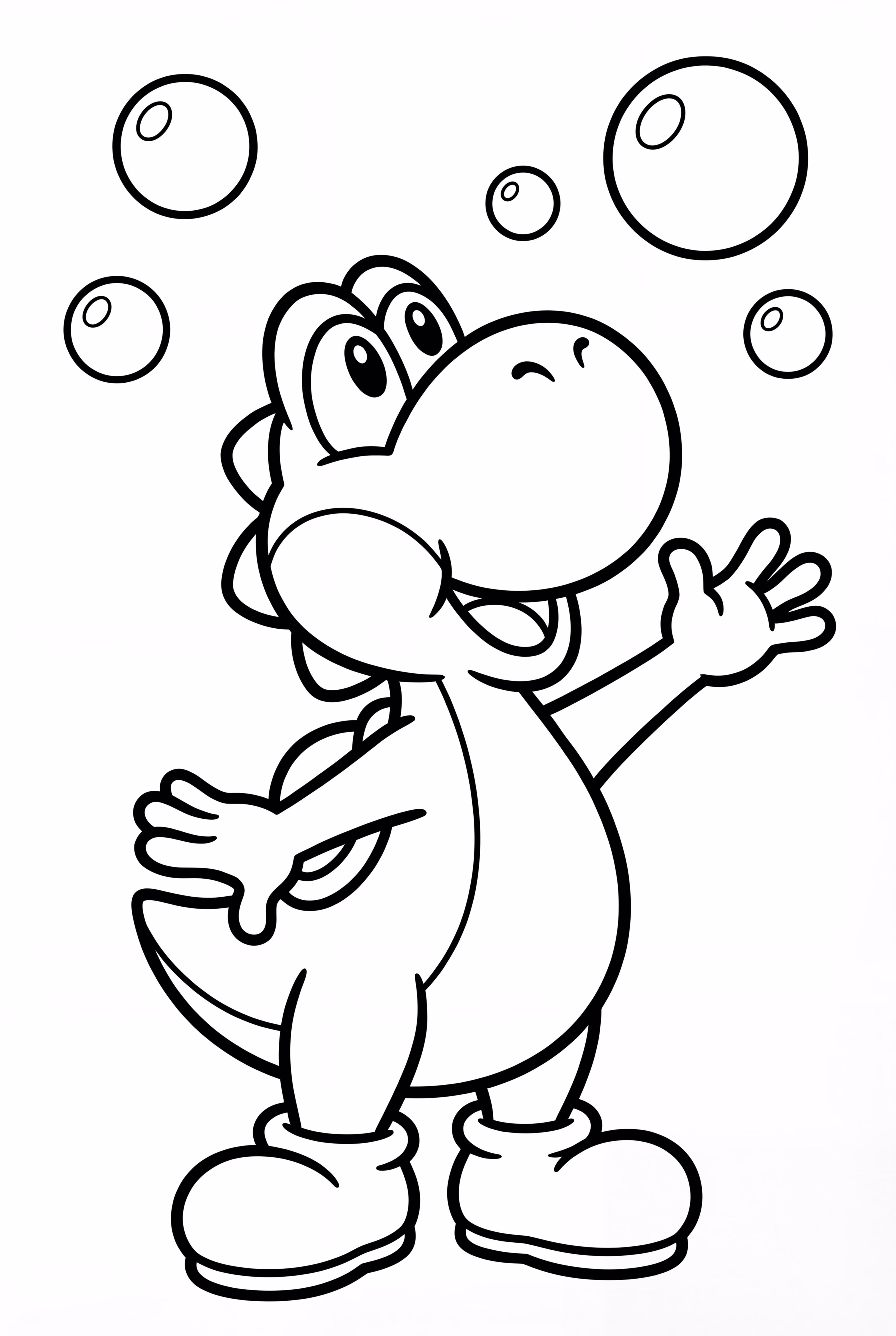 요시의 거품 불기