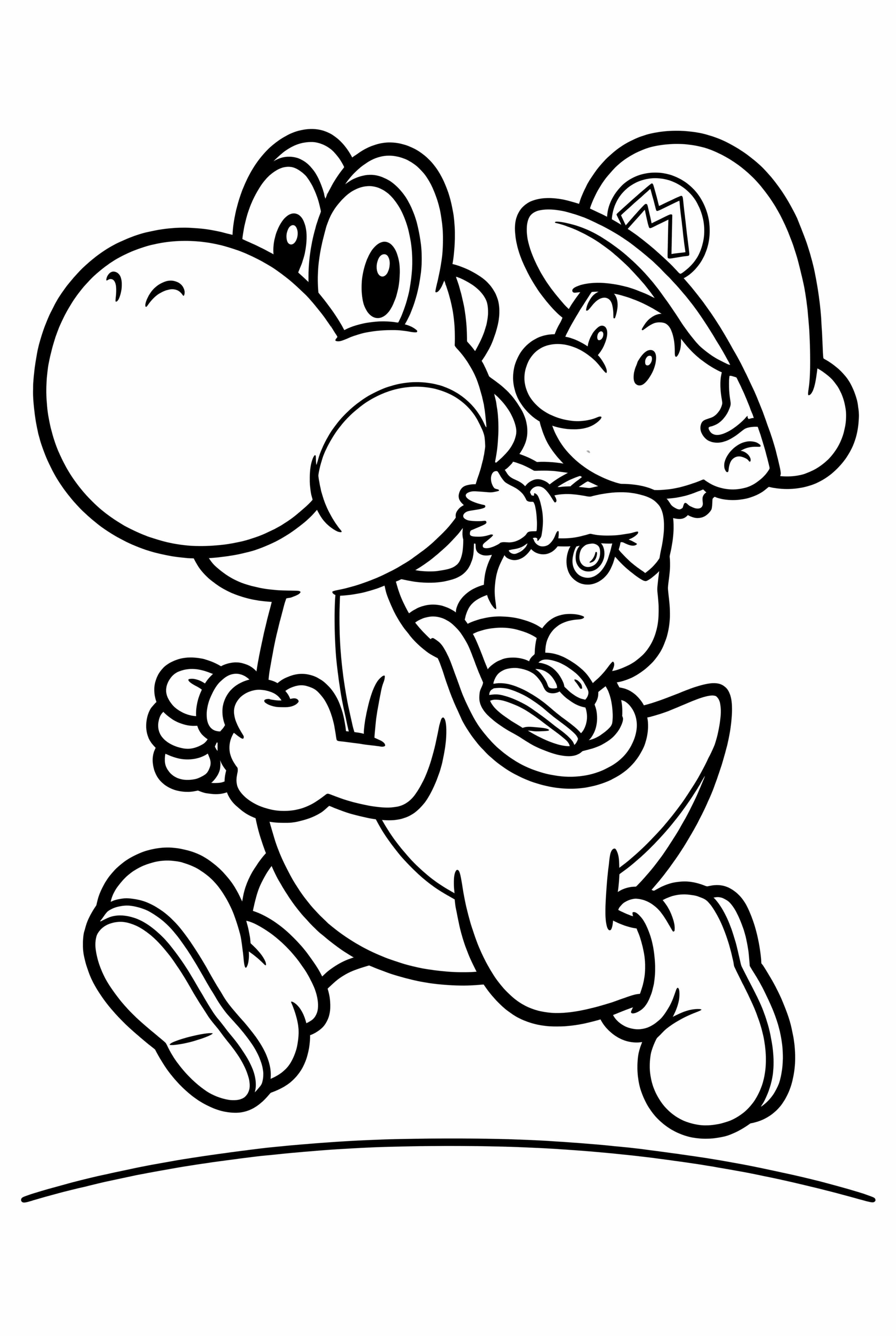 Yoshi Carregando o Bebê Mario