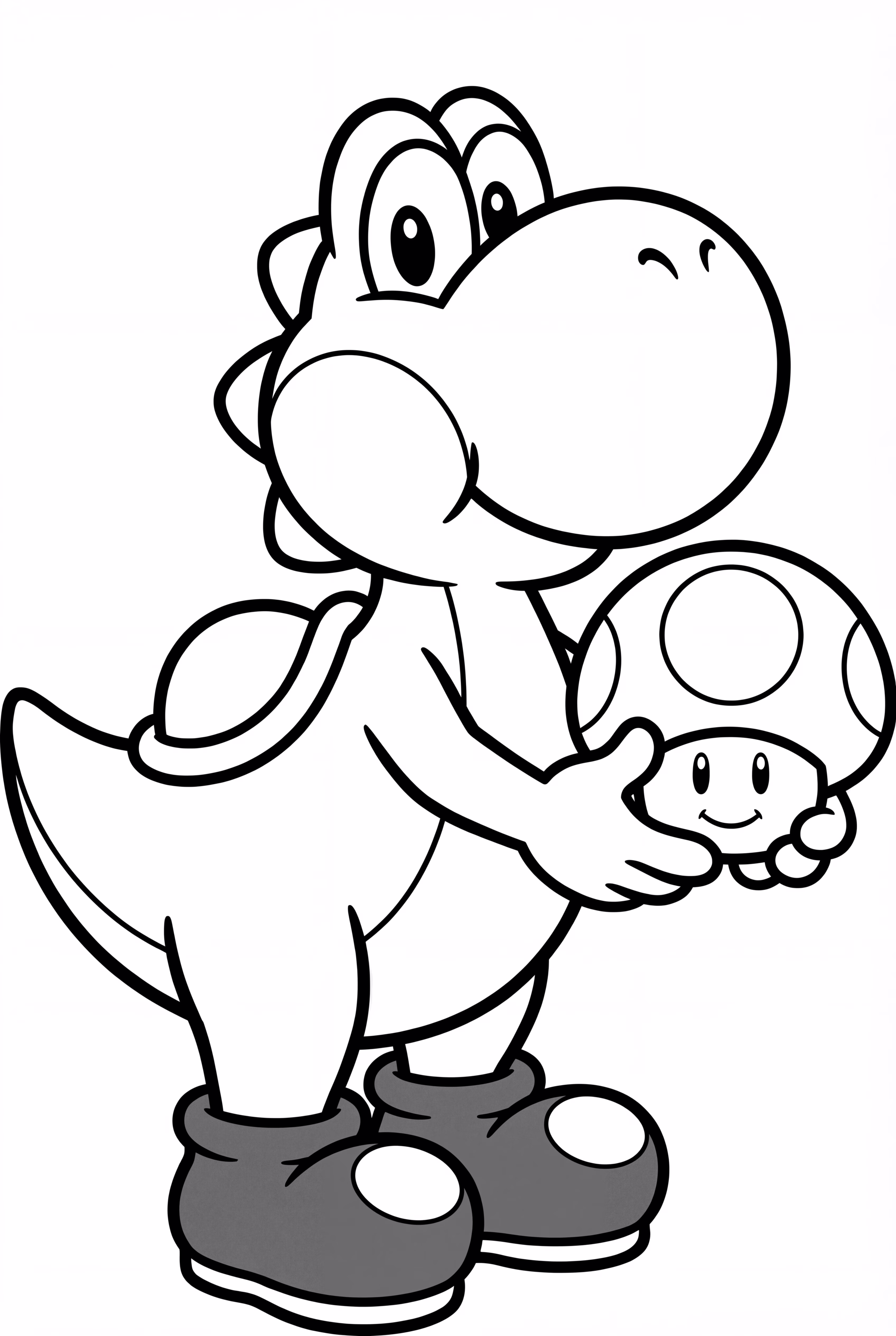 레드 버섯을 가진 요시