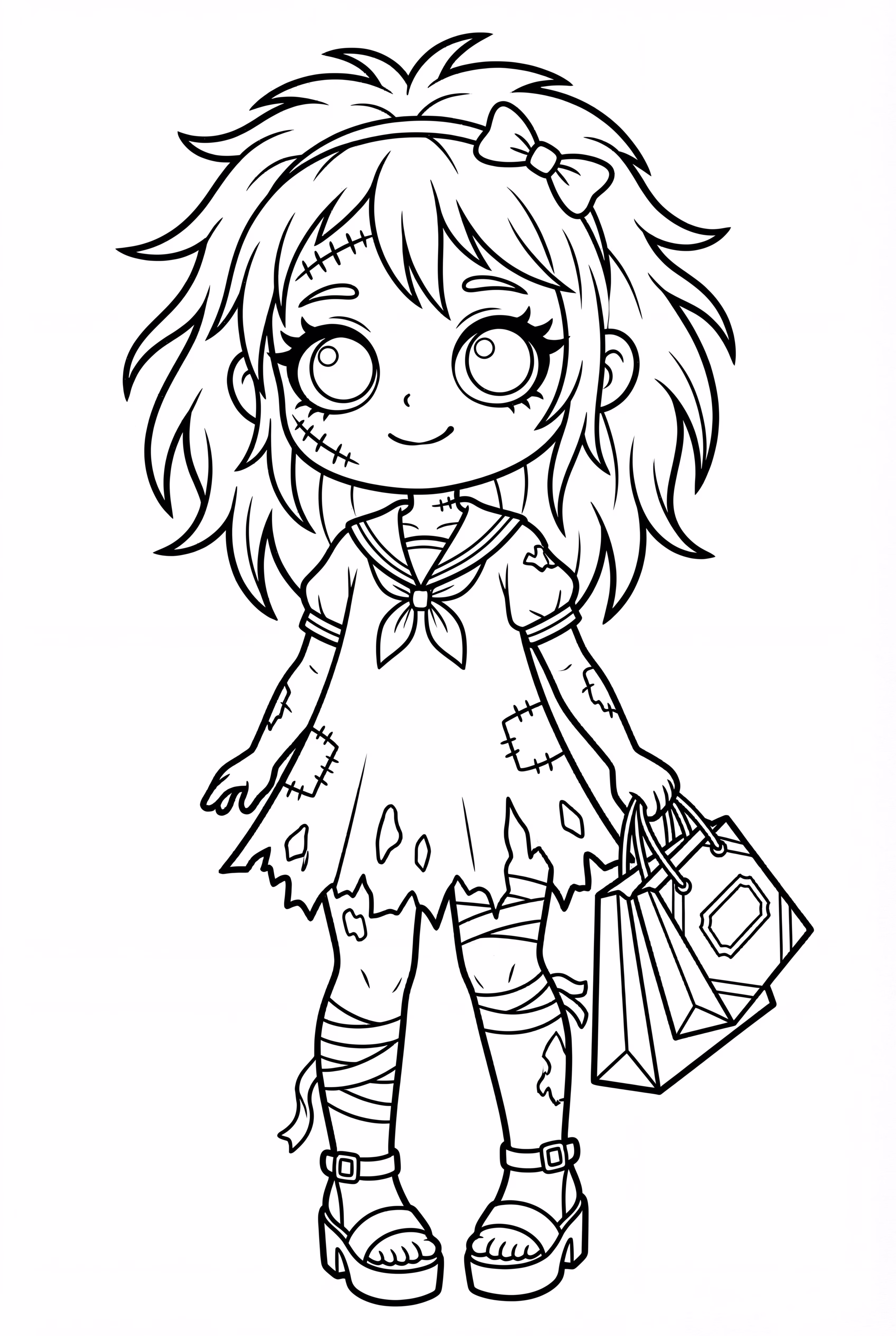 Zombie Girl Shopping Spree