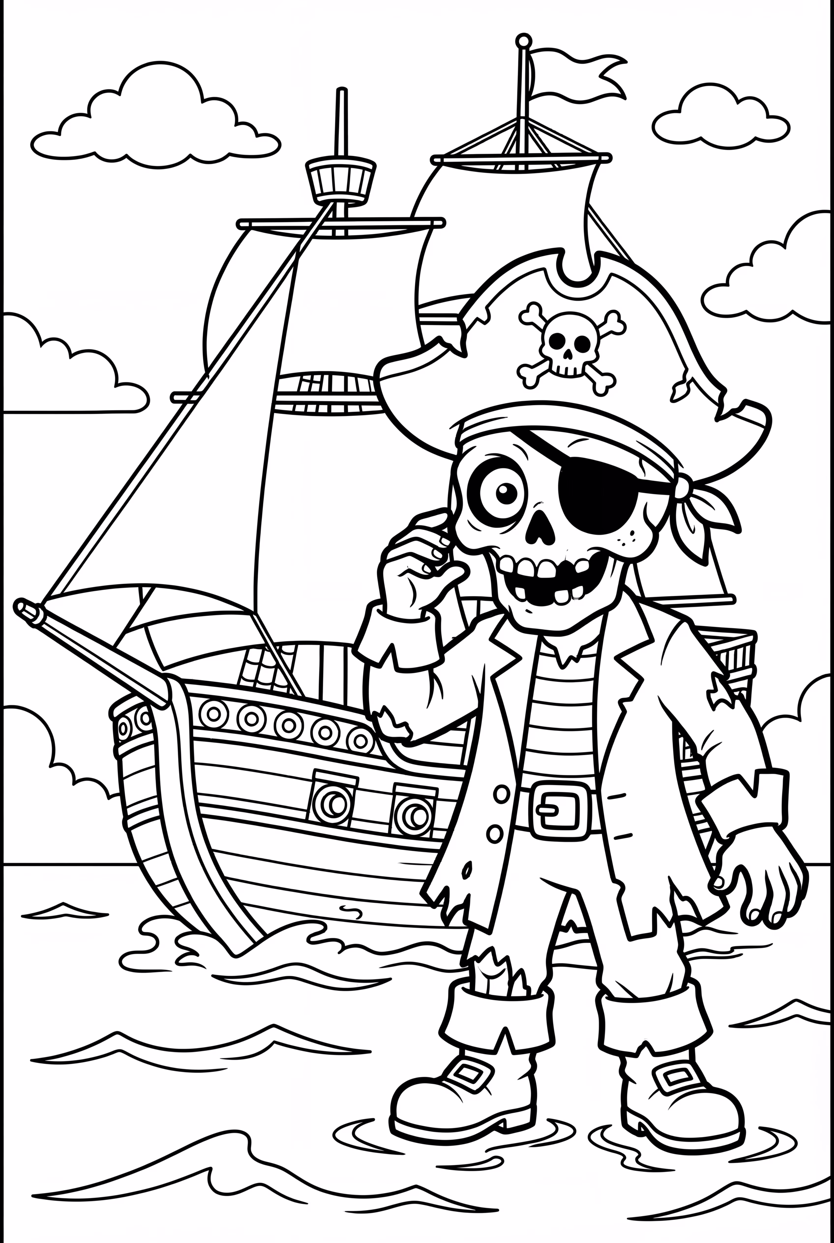 Zombie Pirate Ship Attack