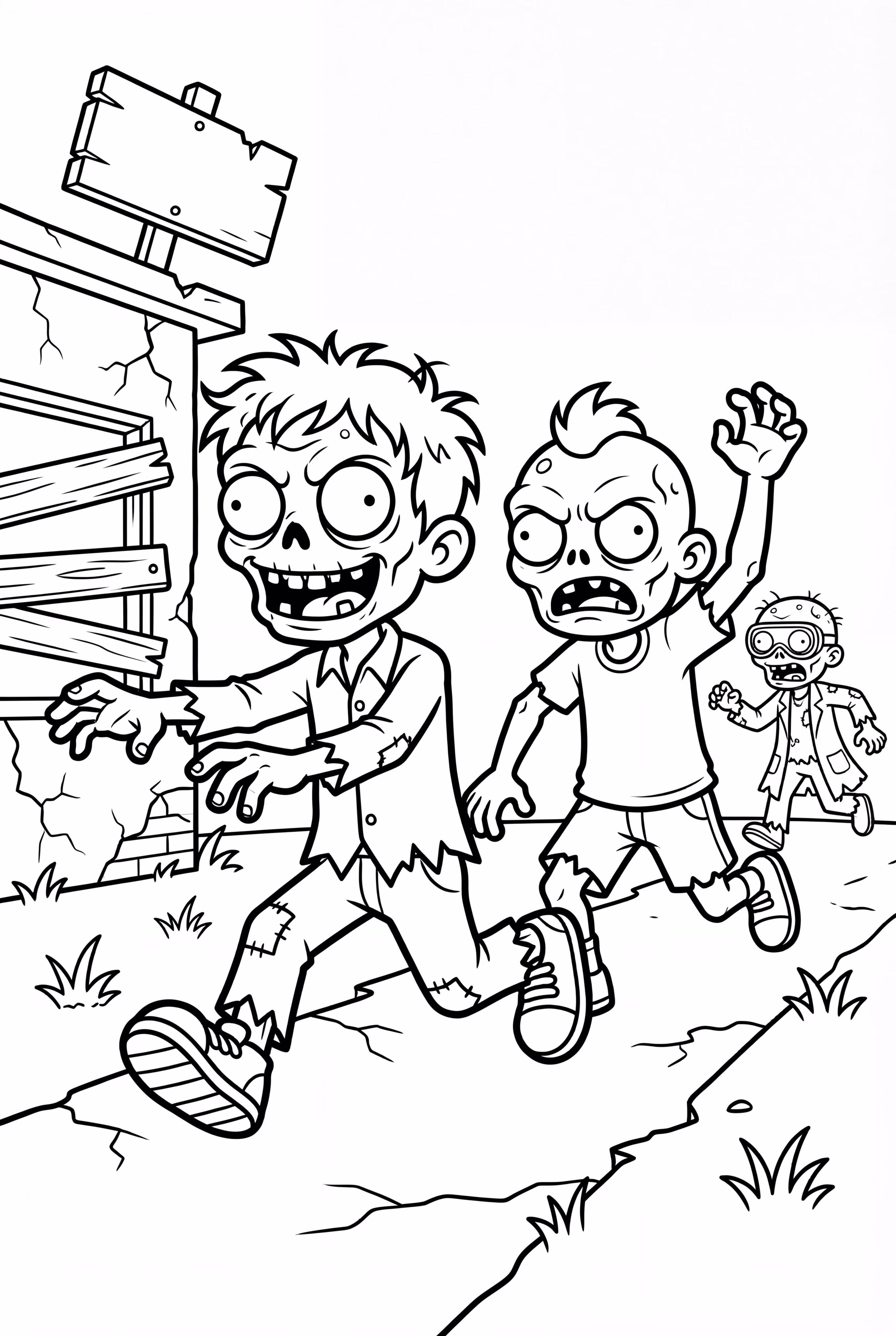 Zombie-Sporttag-Rennen